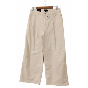 Banana republic womens  size 30 hi waist wide leg cream beige pants button fly